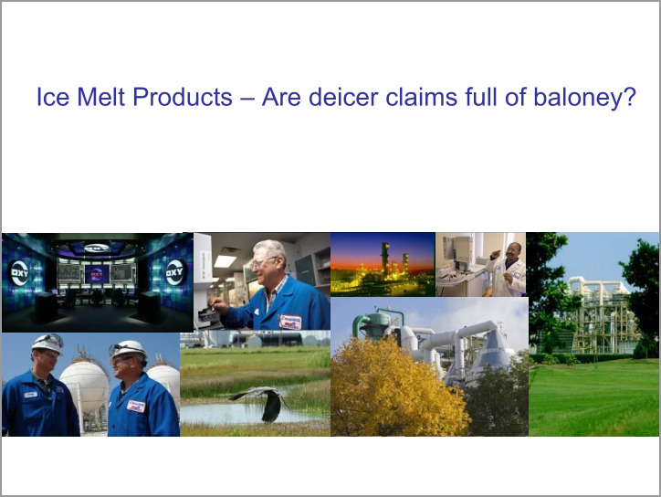 Ice Melt Products - Are deicer claims full of baloney?